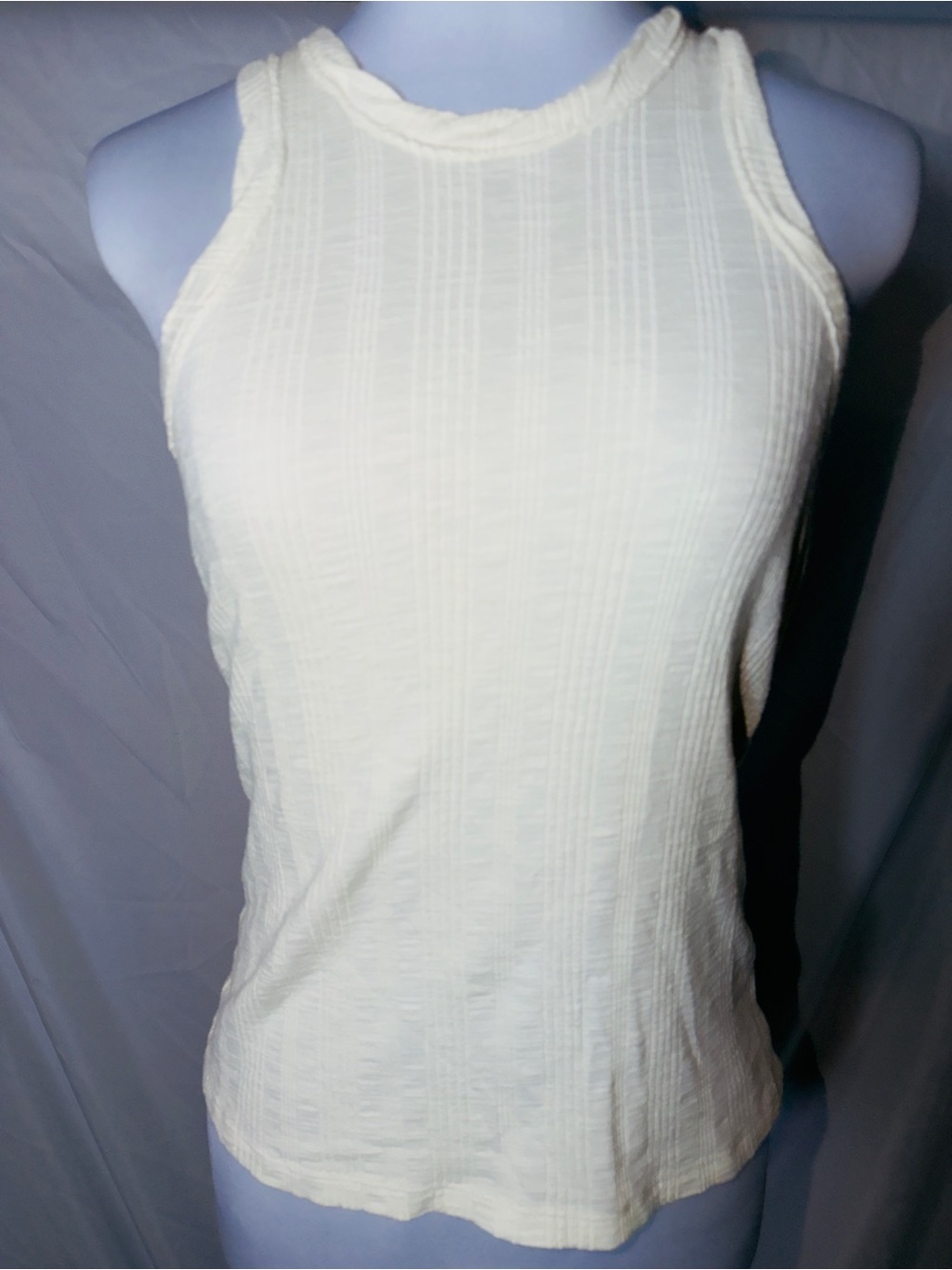 Pilcro Anthro high-neck ribbed tank top